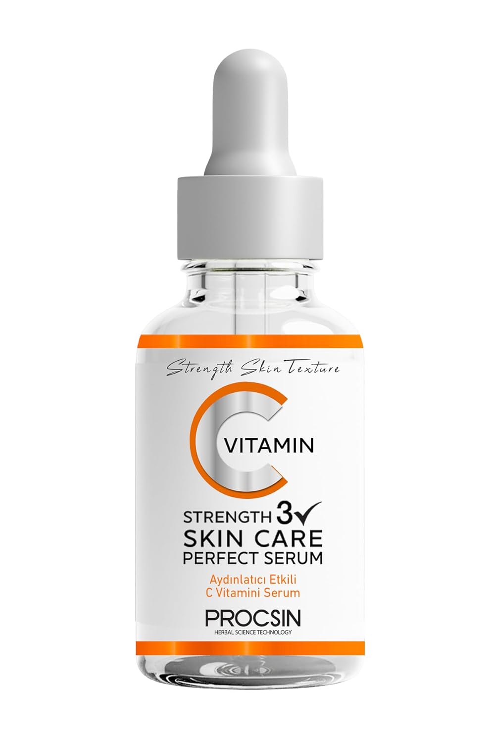 PROCSIN C Vitamini Serumu, Aydınlatıcı & Leke Karşıtı, Cilt Tonu Eşitleyici & Nemlendirici, Antioksidan Koruma & Canlandırıcı Bakım, 20 ML