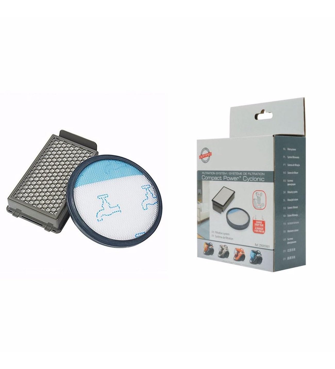 Popüler Rowenta Uyumlu Compact Power Cyclonic Hepa Filtre Seti Kutulu