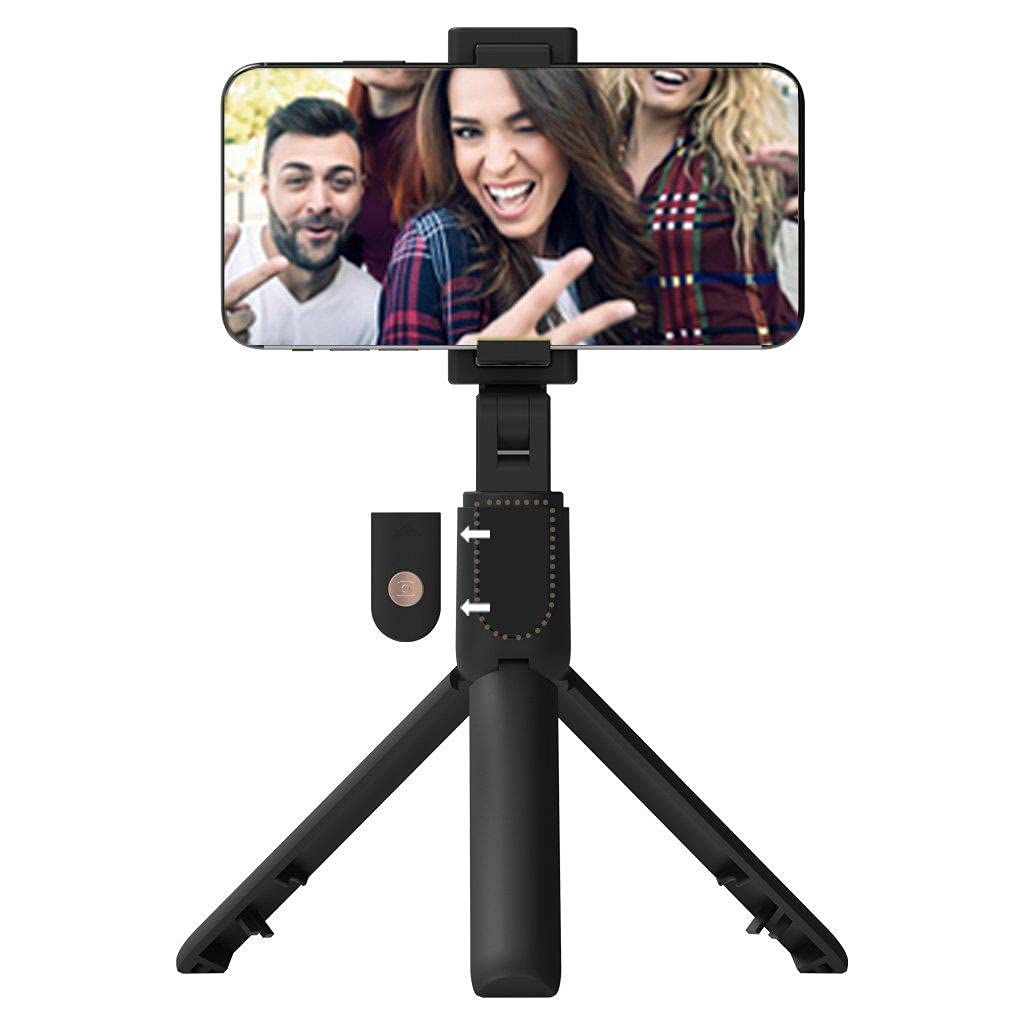 JOPUS Talent Bluetooth Telefon Tripod Selfie Çubuğu, Uzaktan Kontrollü Kumandalı, 19.5 cm, 270° Dönebilir, Katlanabilir