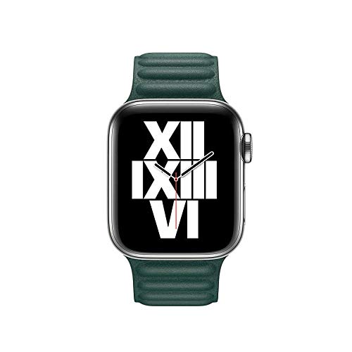 Zore ​​​Apple İle Uyumlu Watch 44mm KRD-34 Deri Kordon Koyu Yeşil