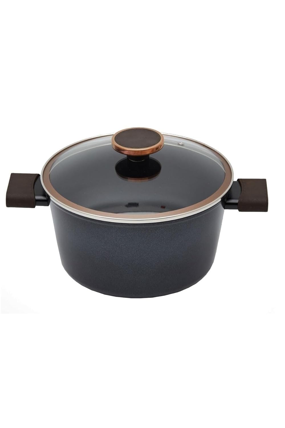 Neoflam Nobless Cam Kapaklı Alüminyum Derin Tencere 24Cm