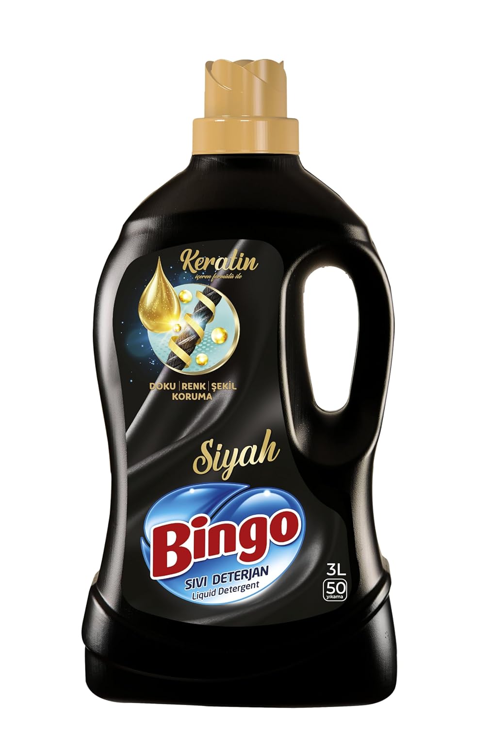 Bingo Siyahlar Keratinli 50 Yıkama Sıvı Çamaşır Deterjanı ( 1 x 3000 mL)