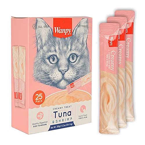 Wanpy Ton Balıklı ve Karideli Sıvı Kedi Ödülü 25 x14 Gr