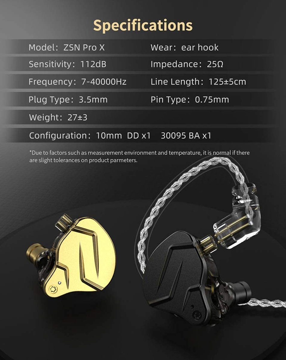 CCA KZ ZSN PRO X IEM Kulaklıklar Çift Sürücü Kulak İçi Monitör 1BA 1DD Kablolu Kulaklıklar HiFi Oyun Kulaklıkları Telefon Bilgisayar Tablet için