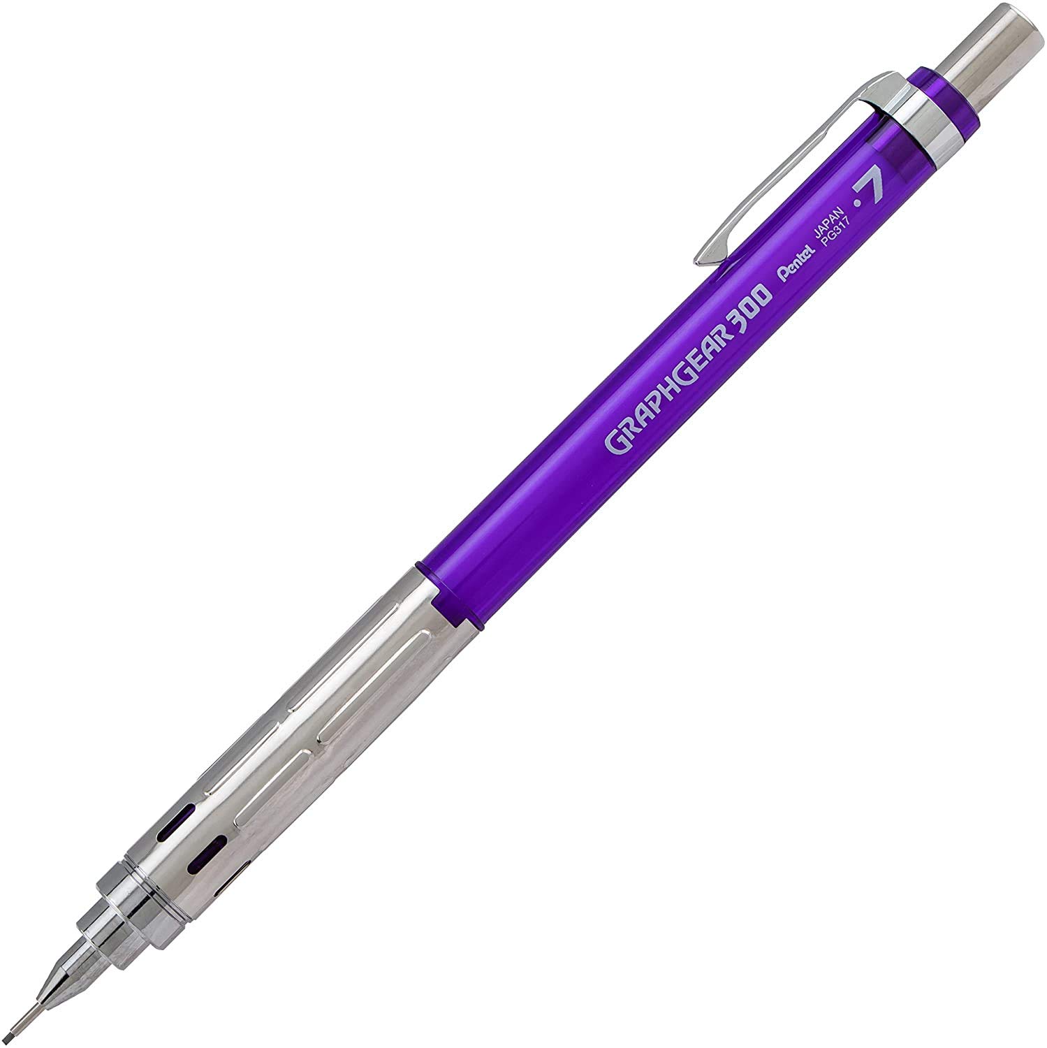 Pentel PG317-TVX (0.7 mm) Teknik Çizim ve Yazı İçin Mekanik Kurşun Kalem, Orijinal Kutusunda