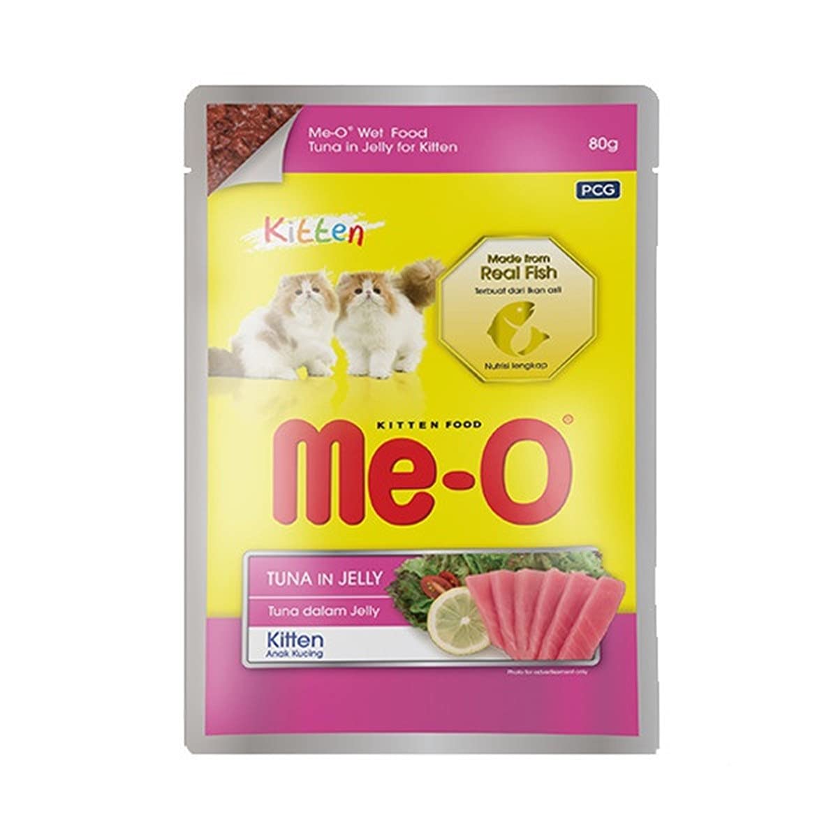 Me-O Meo Kitten Jöle İçerisinde Ton Balıklı Yavru Kedi Konservesi 80 Gr