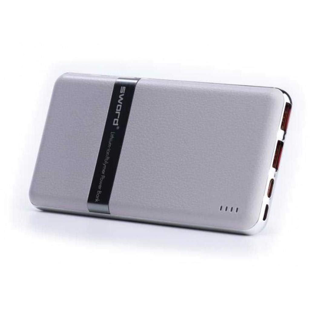 Sword 10000 mah Turbo Güçlü Powerbank Gri