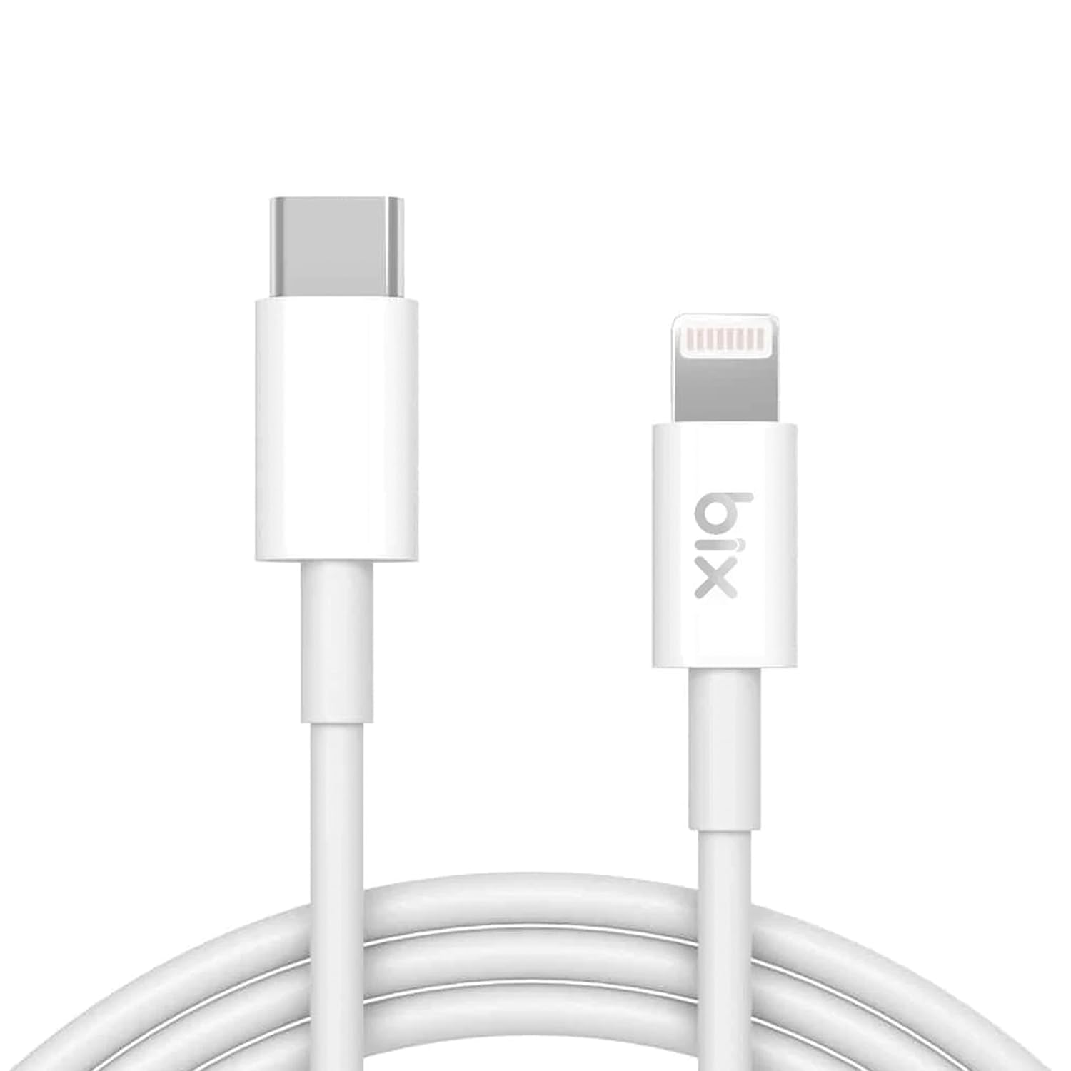 Bix BX-IP01UC Type-C to Lightning 3A Hızlı Şarj ve Data Transfer Kablosu Beyaz 1 Metre