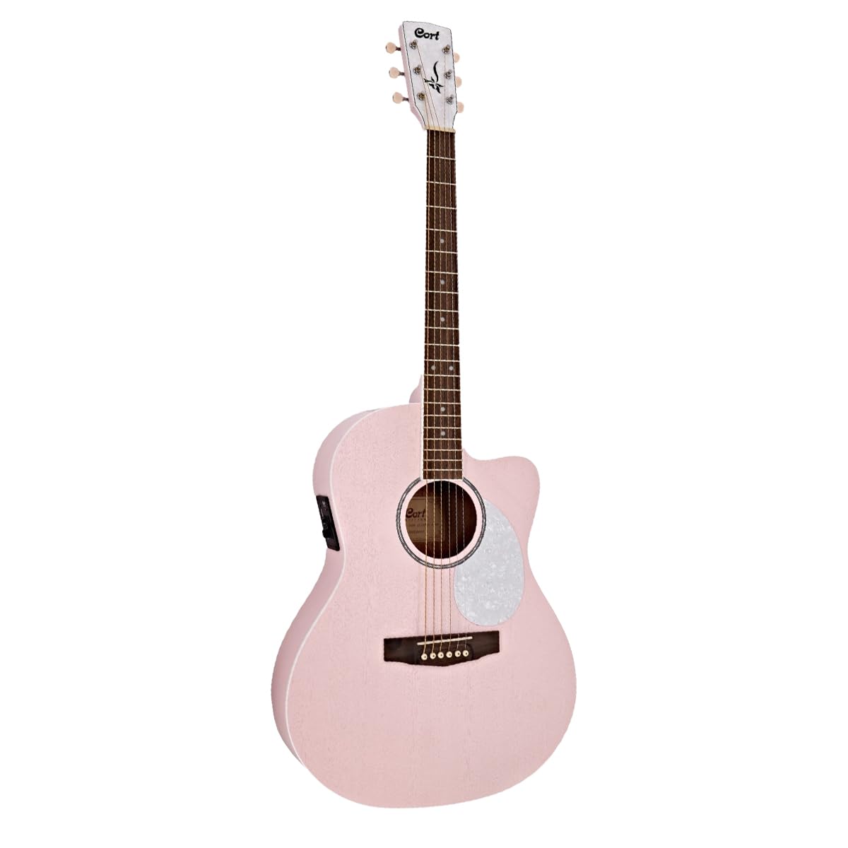 CORT JADE PPOP AKUSTİK GİTAR AÇIK GÖZENEKLİ PASTEL PEMBE MAT