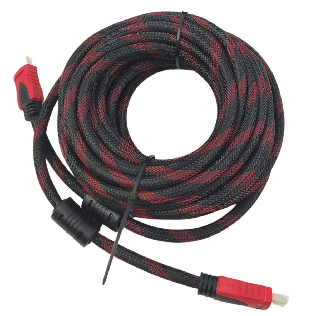 BUFFER® HDMI Kablosu HD TV Bilgisayar Uydu Görüntü Ses Full HD Sargılı Görüntü Aktarma Kablosu 10 Metre