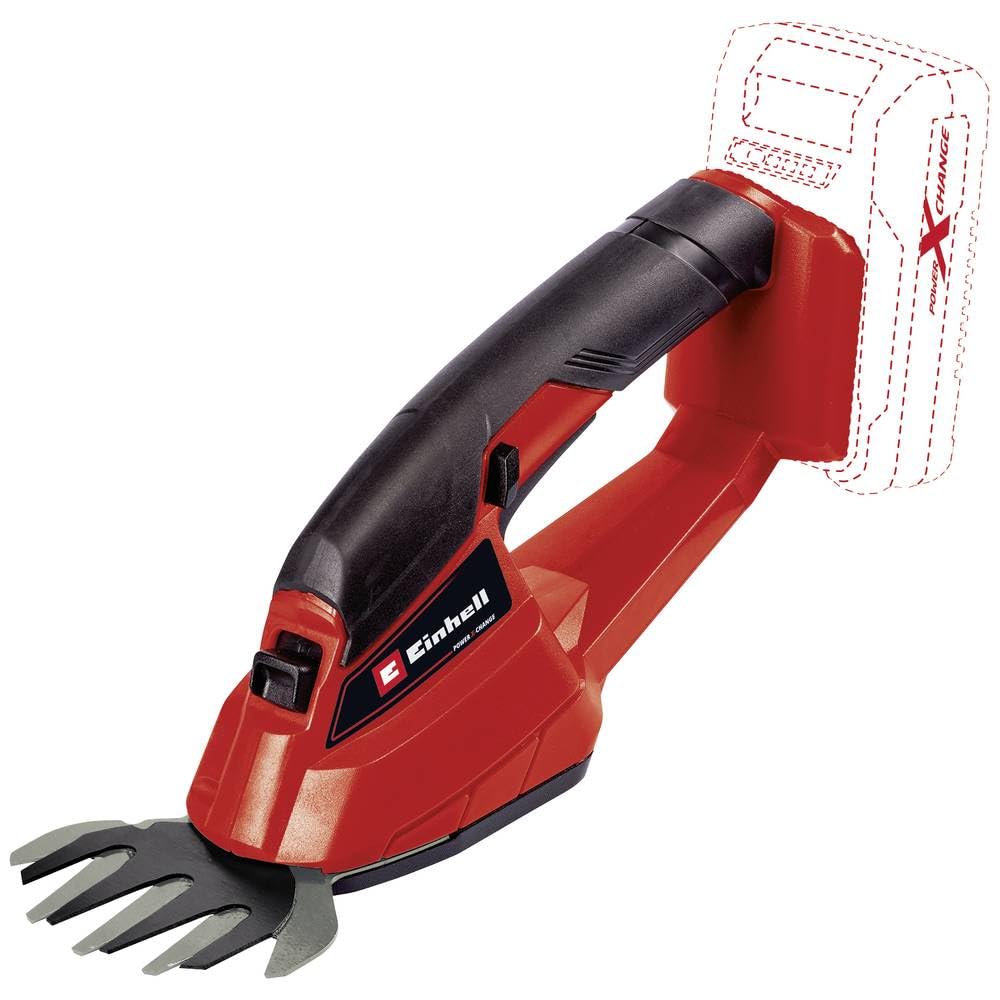 Einhell Akülü Çit Budama GC-CG 18/1 Li-Solo Power X-Change (Li-Ion, 18V, çim bıçağı kesim genişliği 100 mm, Softgrip, metal dişli sistemi) - 3410382