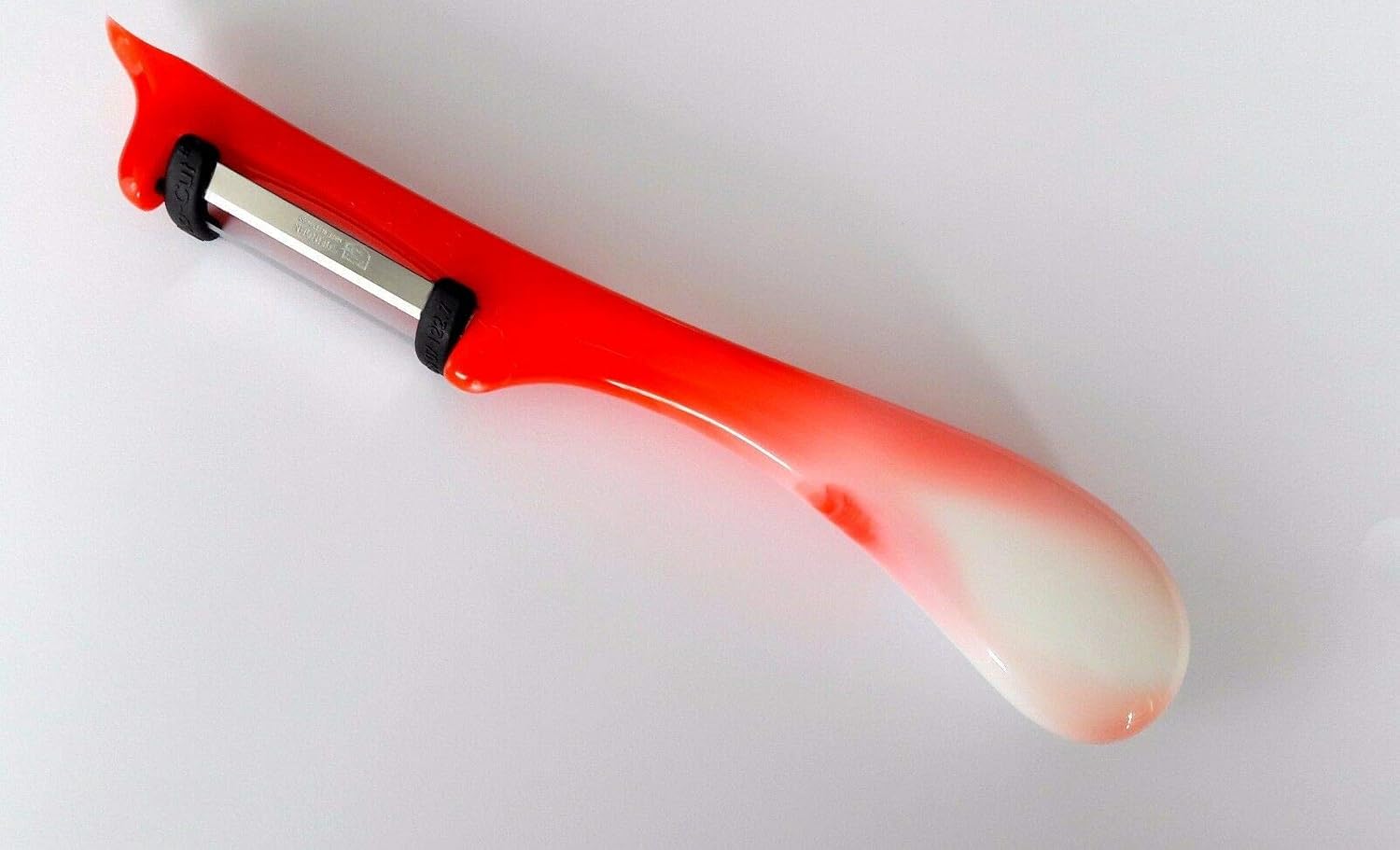 Orijinal Solingen Kırmızı Mermer Desenli Yan Soyacak