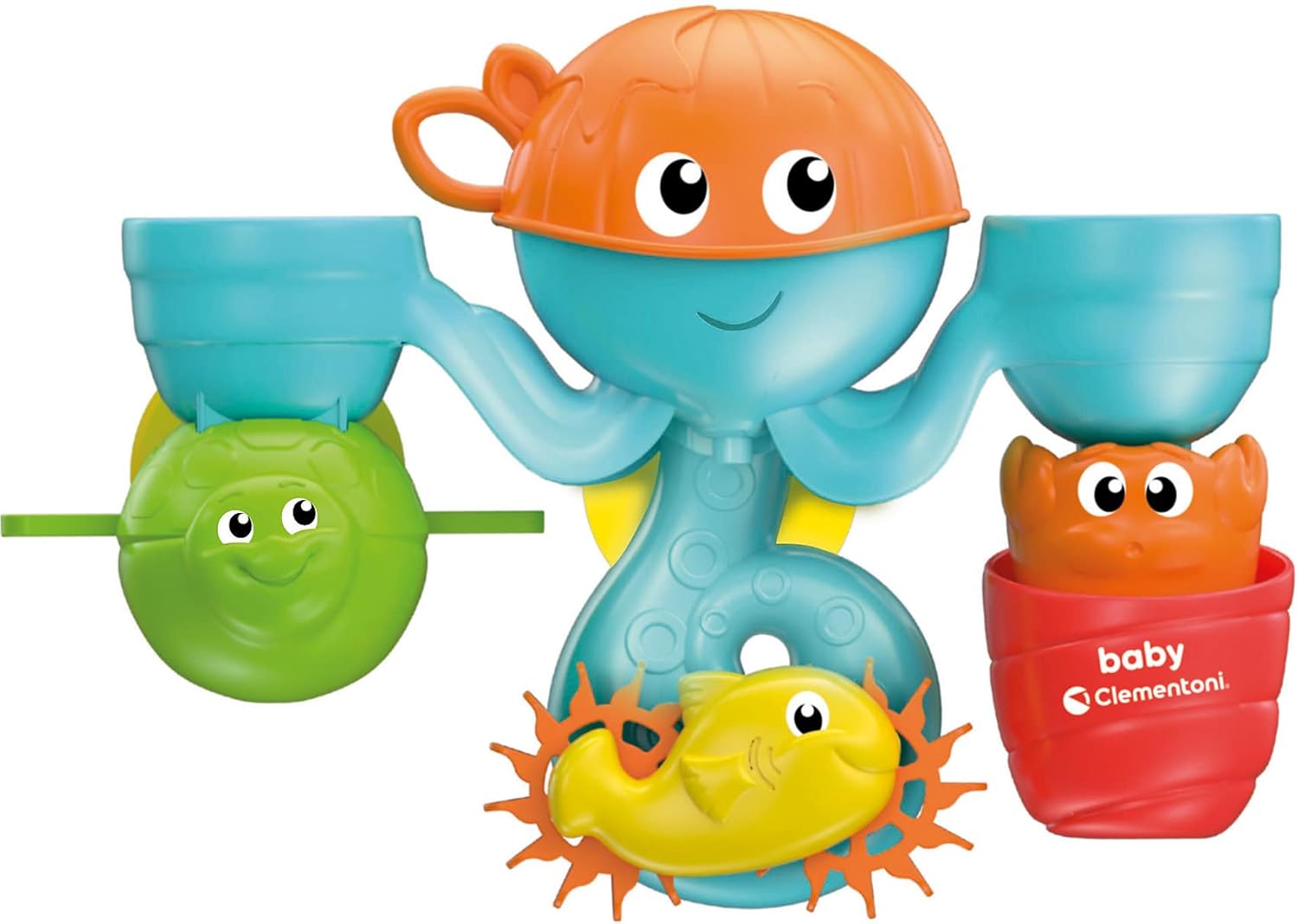 Clementoni - Eğlenceli Arkadaşlar Su Parkı Banyo Oyuncağı, 10-36 ay, Plastik