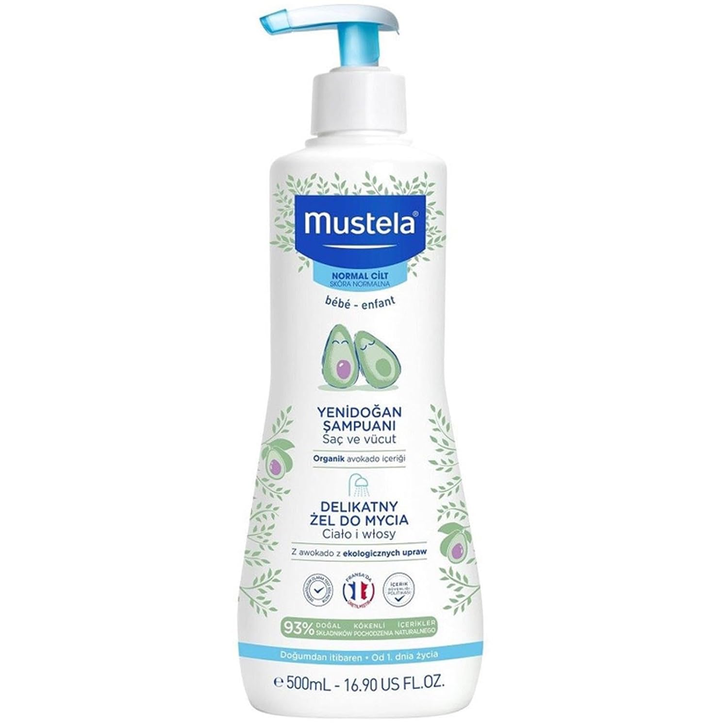 Mustela Yenidoğan Şampuanı Avokado İçerikli (500 ml)