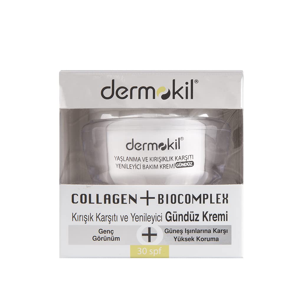 Dermokil Collagen + Biocomplex Anti Age Yaşlanma Belirtilerine Karşıtı Gündüz Bakım Kremi (50 ml)