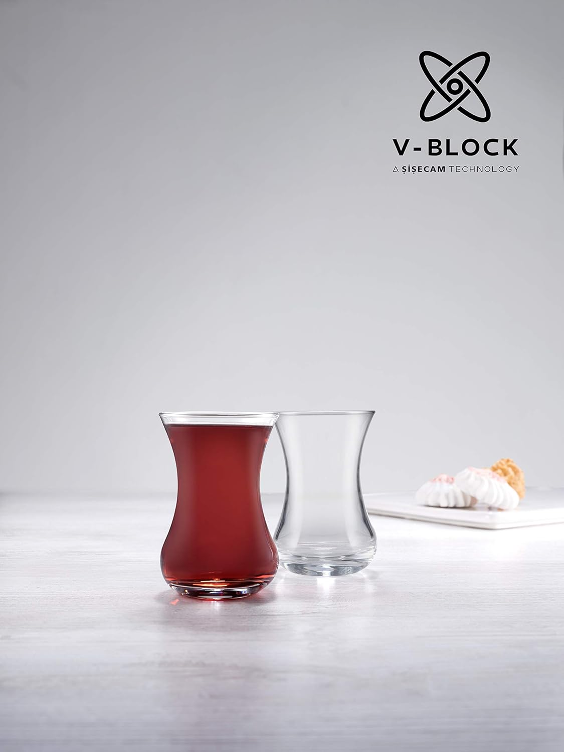 PAŞABAHÇE 42381S00 V Block İnce Belli 6'lı Çay Bardağı
