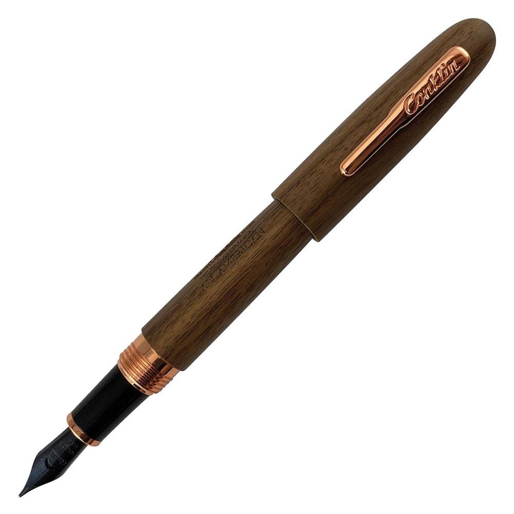 Conklin All American Golden Walnut Rose Gold Limited Edition Dolma Kalem M Uç