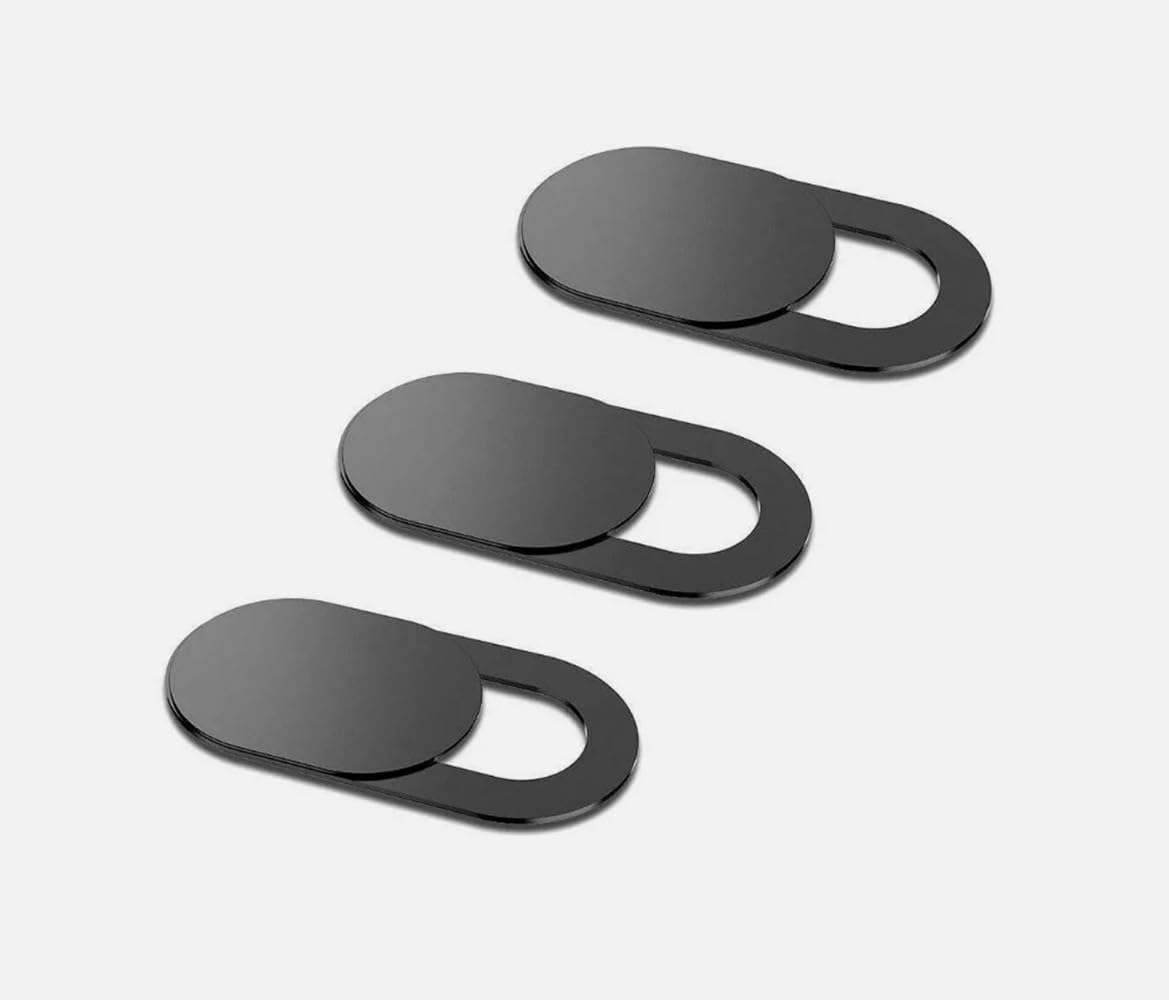 Ayex Web Kamerası Kapağı, Webcam Cover, Notebook, Laptop, Macbook, Telefon, Tablet İçin Kamera Kapatıcı, Gizleyici Siyah (3 Adet)
