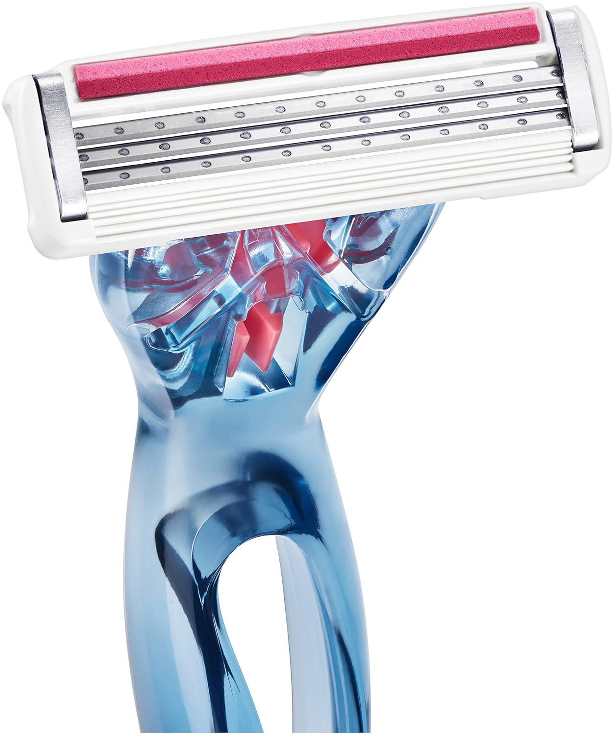 BIC Soleil Click Sensitive 1 Gövde & 2 Başlık Kadın Tıraş Bıçağı (3 Bıçak), Oynar Başlıklı, Aloe Vera ile Zenginleştirilmiş Kayganlaştırıcı Jel Şerit