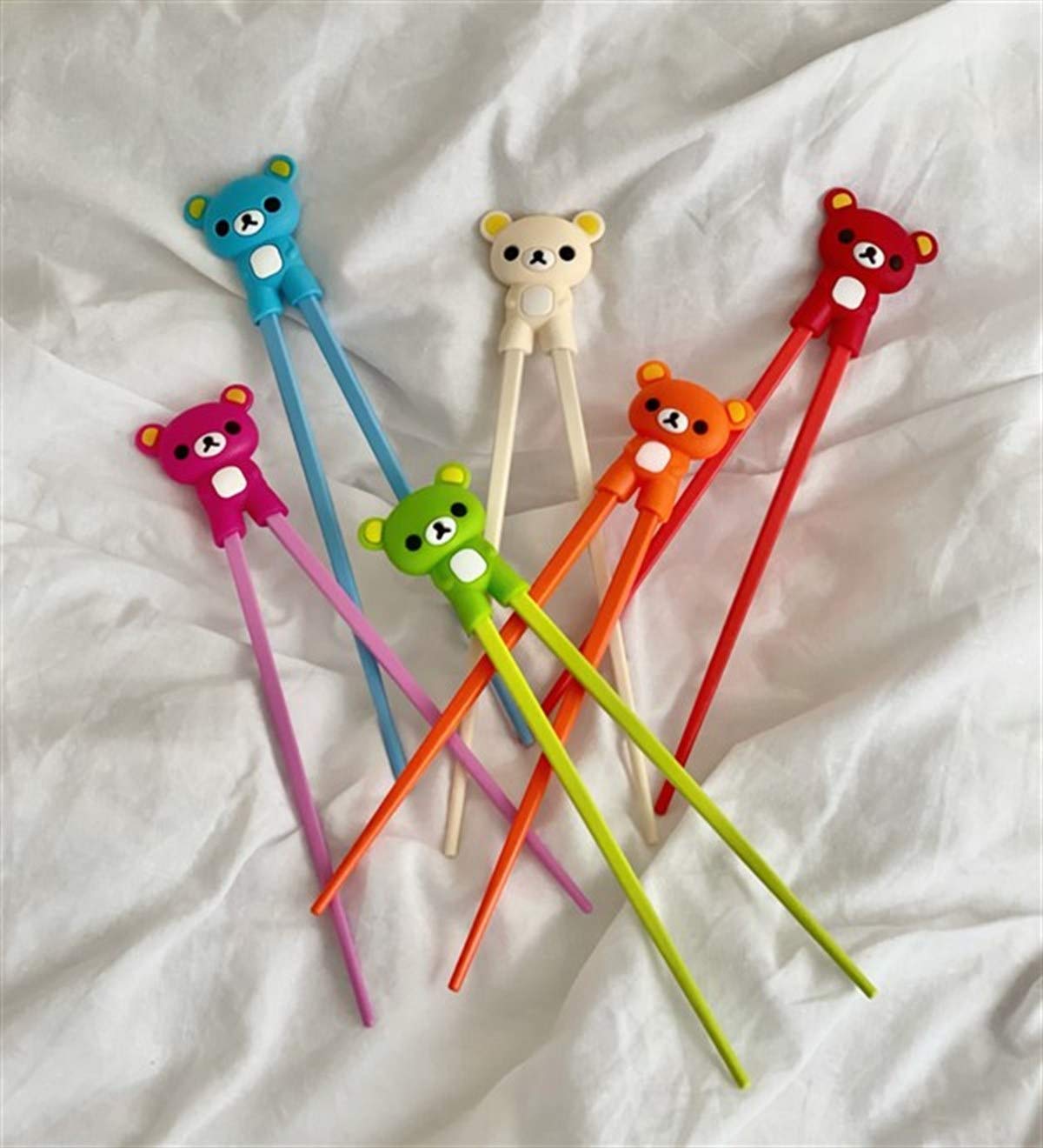 Renkli Chopstick Ve Chopstick Öğrenme Aparatı Kırmızı