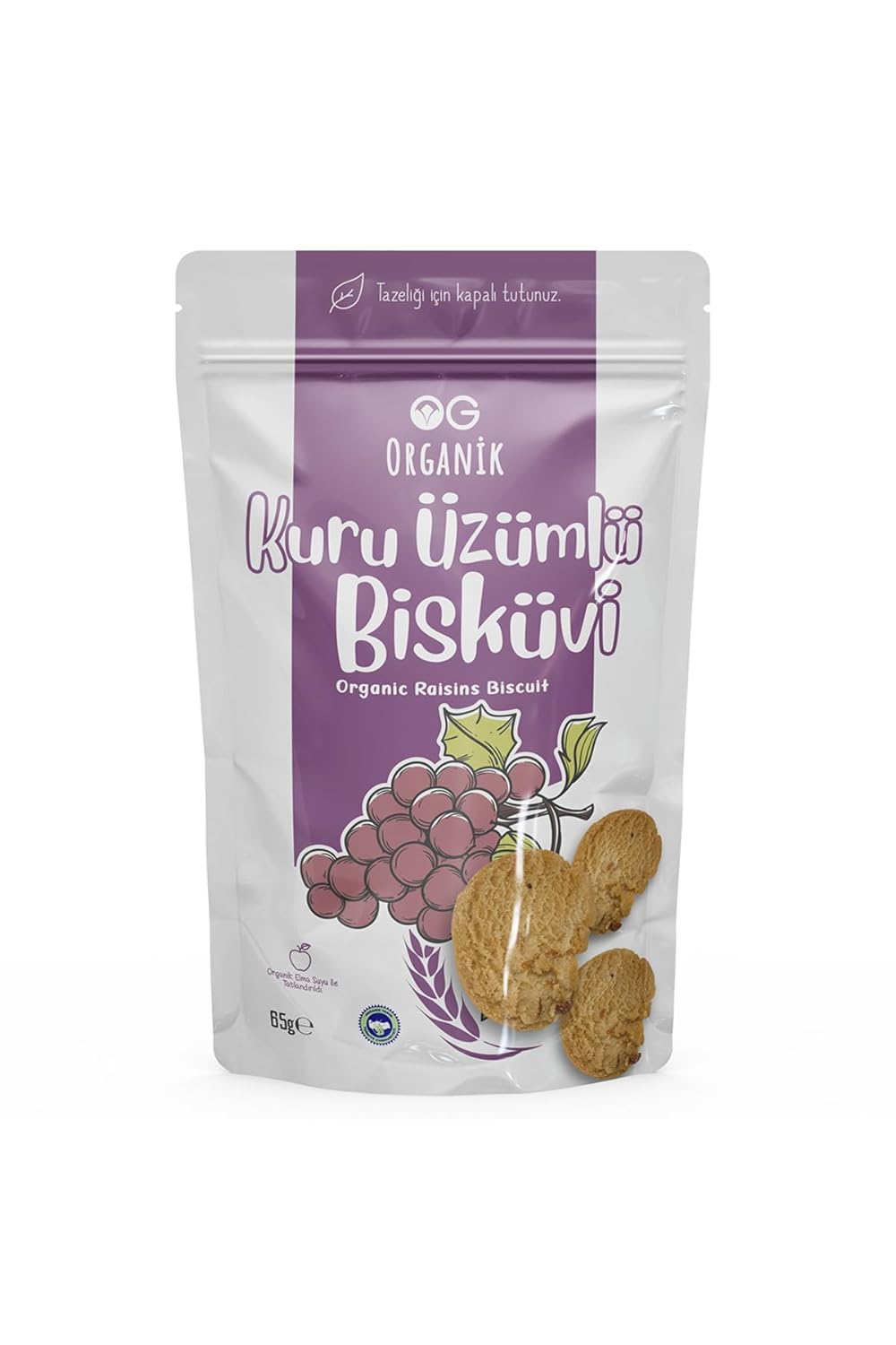 OG Organik Üzümlü Bisküvi 65 gr