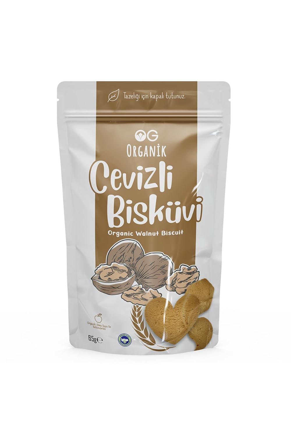 OG Organik Cevizli Bisküvi 65 gr
