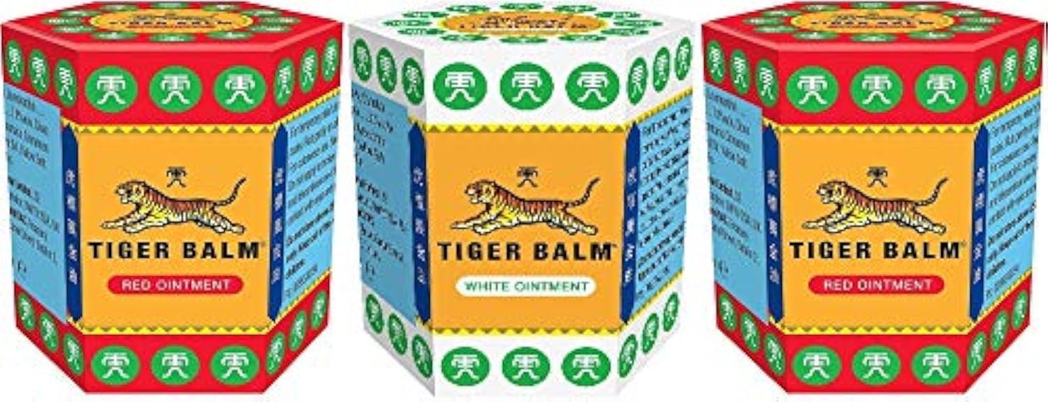 2 x Red Tiger Balm 21 g + 1 x White Tiger Balm 21 g (3'lü paket)