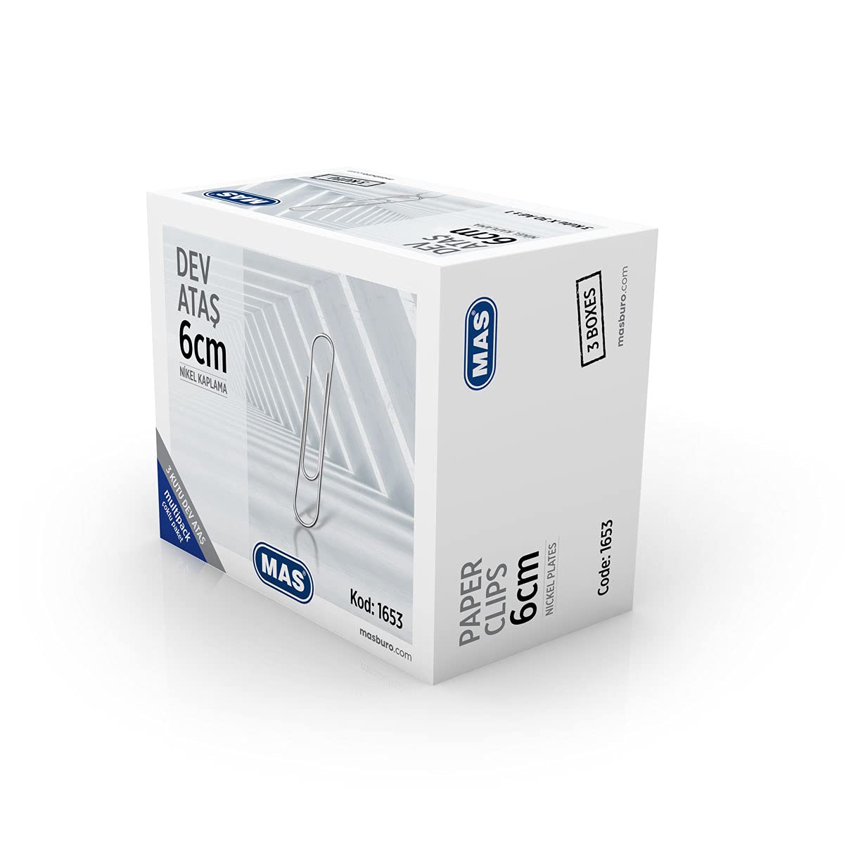 MAS Multipack Dev Ataş Battal Tip Boy 6 Santimetre 3 Paket