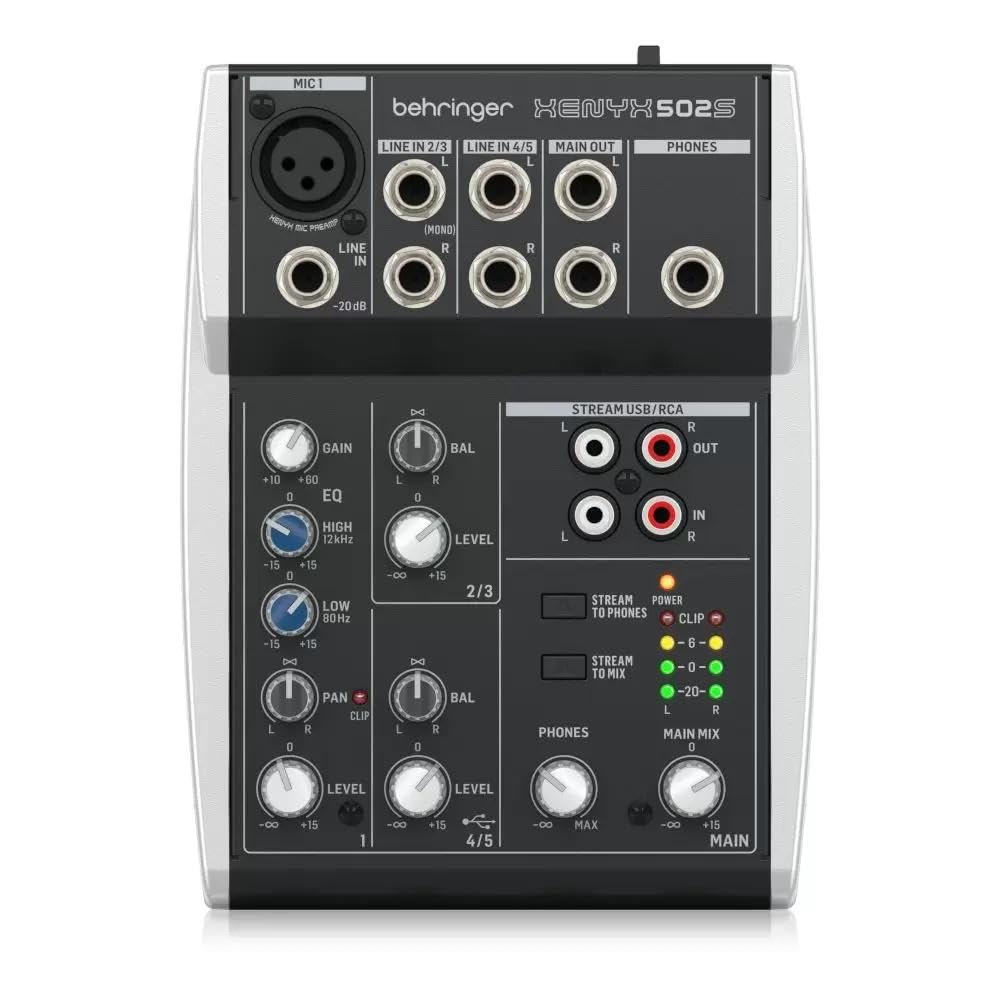 Behringer Xenyx 502S 5 kanallı Analog Akış Mikseri