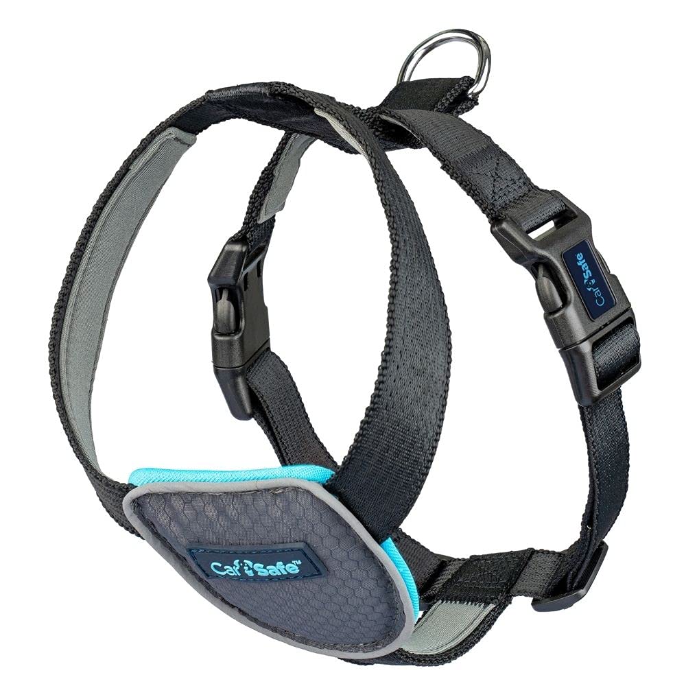 Company of Animals CarSafe Köpek Harness Araba Seyahat Göğüs Tasması, Medium Siyah