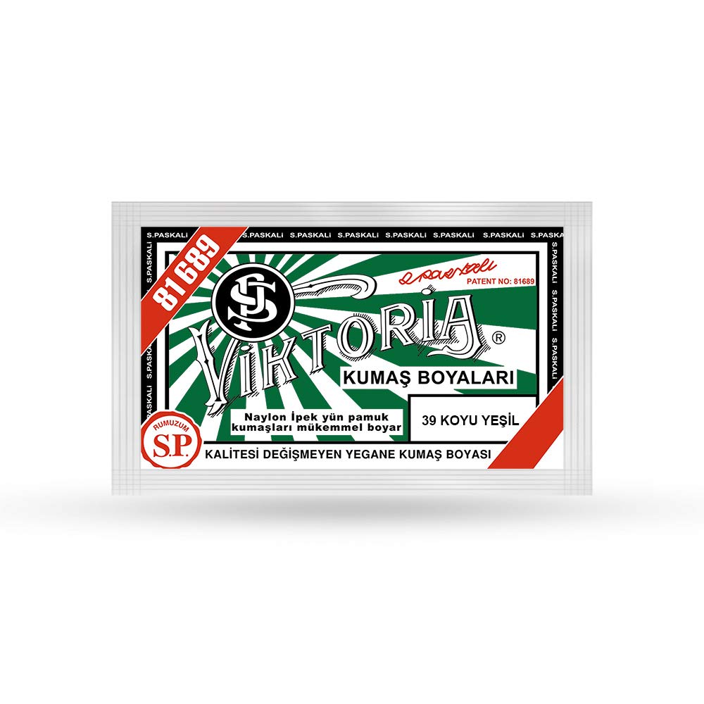 Viktoria Yeşil Koyu Toz Kumaş Boyası