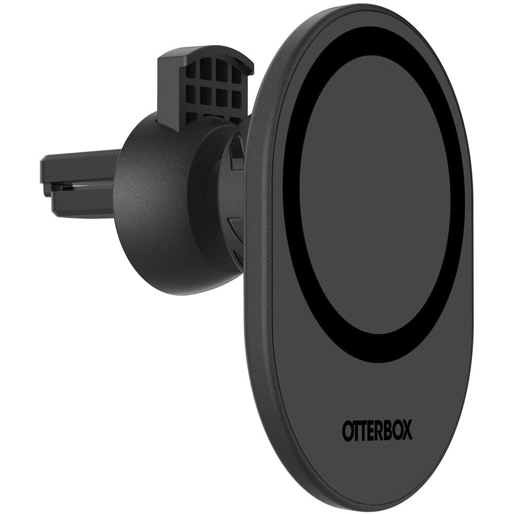 OtterBox MagSafe Telefon Tutucusu, Araç Havalandırma Montajı, Güçlü Manyetik Hizalama, Kolay Ayarlama, MagSafe ile Uyumlu, iPhone ile Uyumlu, Siyah