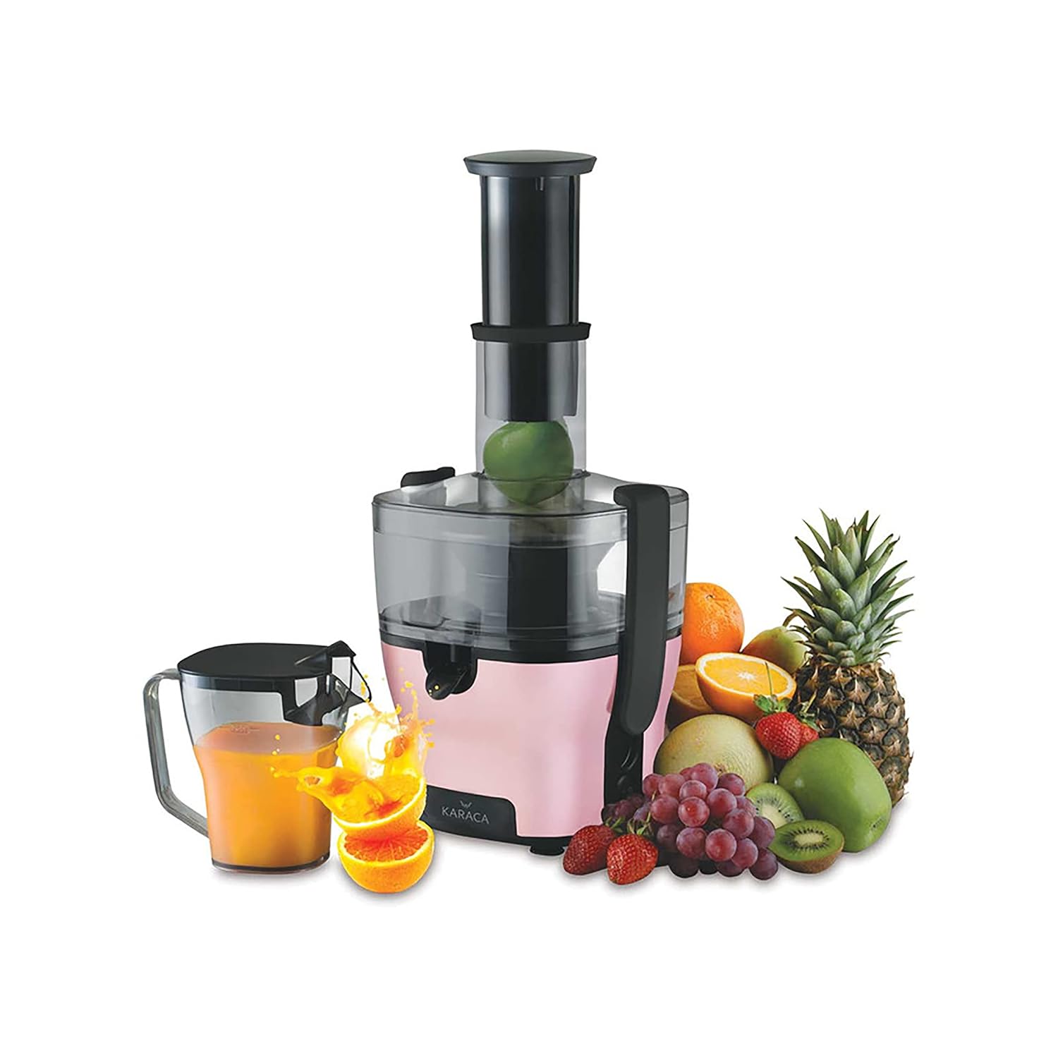 Karaca Maxvit 1501 Katı Meyve Sıkacağı, 2 L Hacim, 1500 W, Çelik, Rosegold