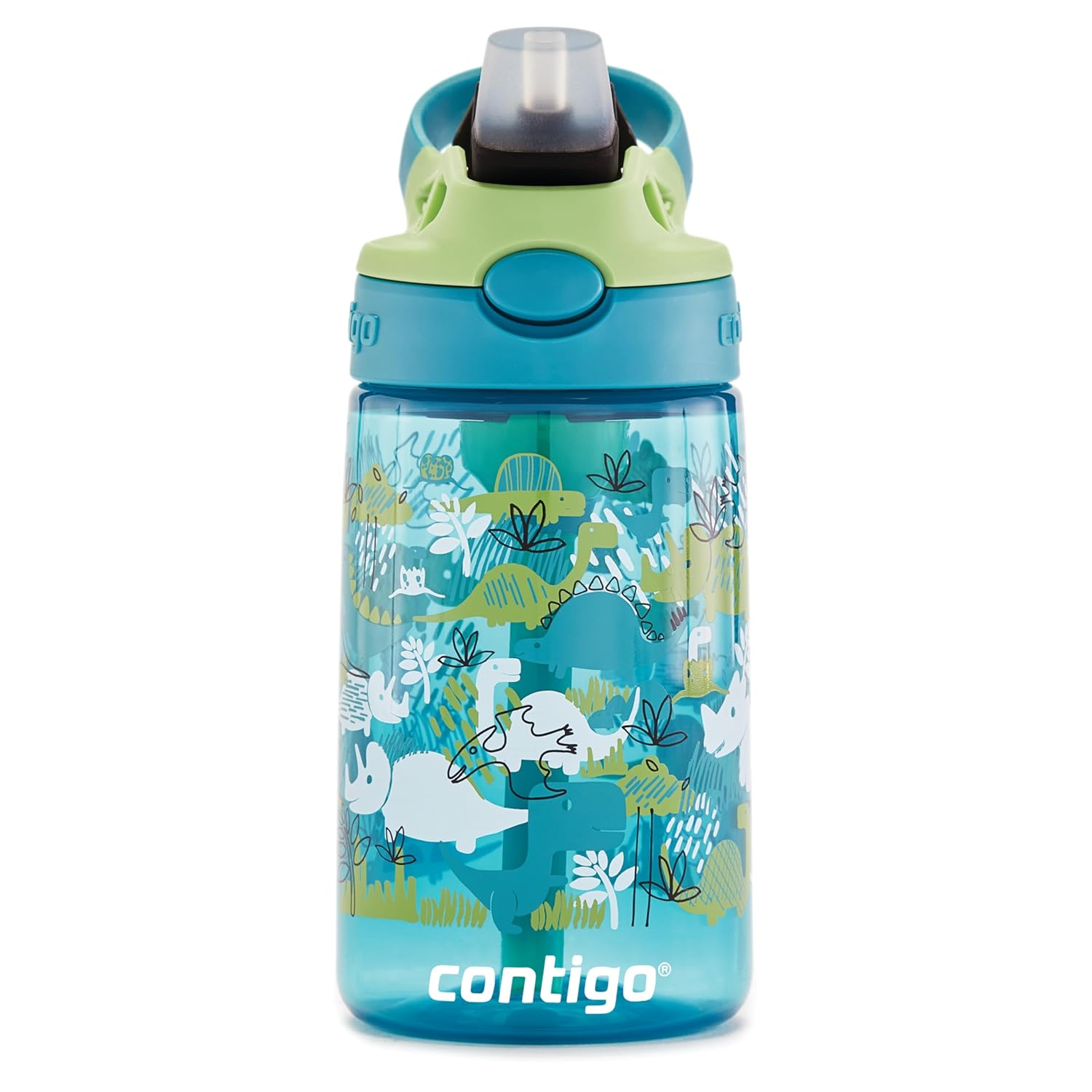 Contigo Gizmo Flip Pro Dinos Tritan Çocuk Suluğu 420 Yeşil
