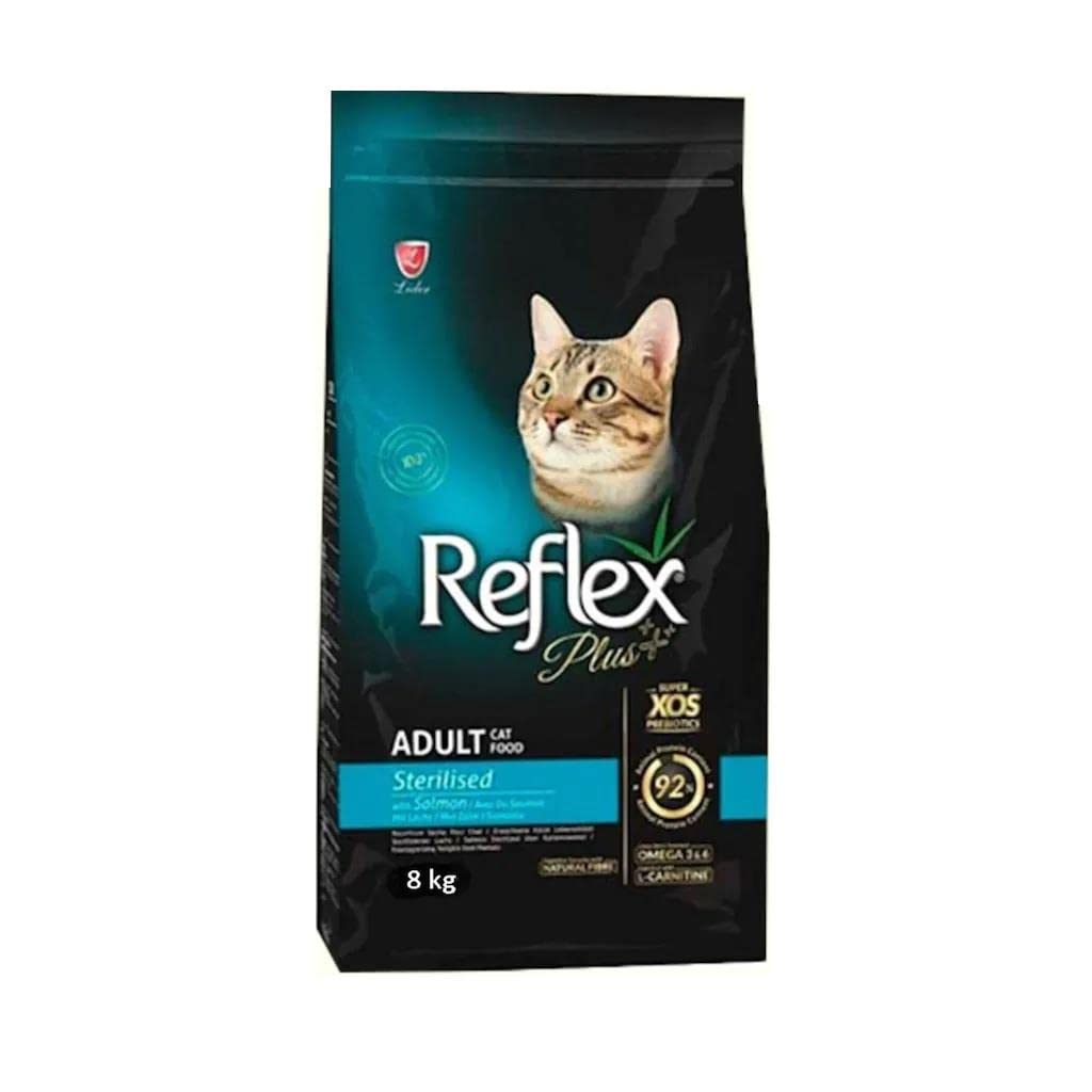 REFLEX PLUS Yetişkin 34/12 Somonlu Kedi Maması 8 Kg