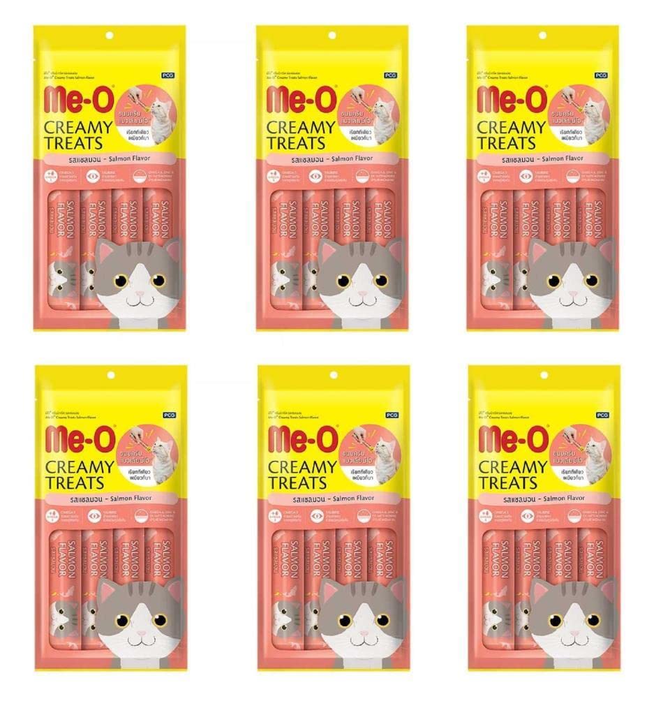 Me-O Creamy Treats Somonlu Kedi Ödül Maması 15 gr x 4 (6 ADET)