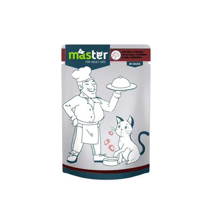 Master Dana Etli Pouch Kedi Maması Jöle, 80Gr, 24 Adet