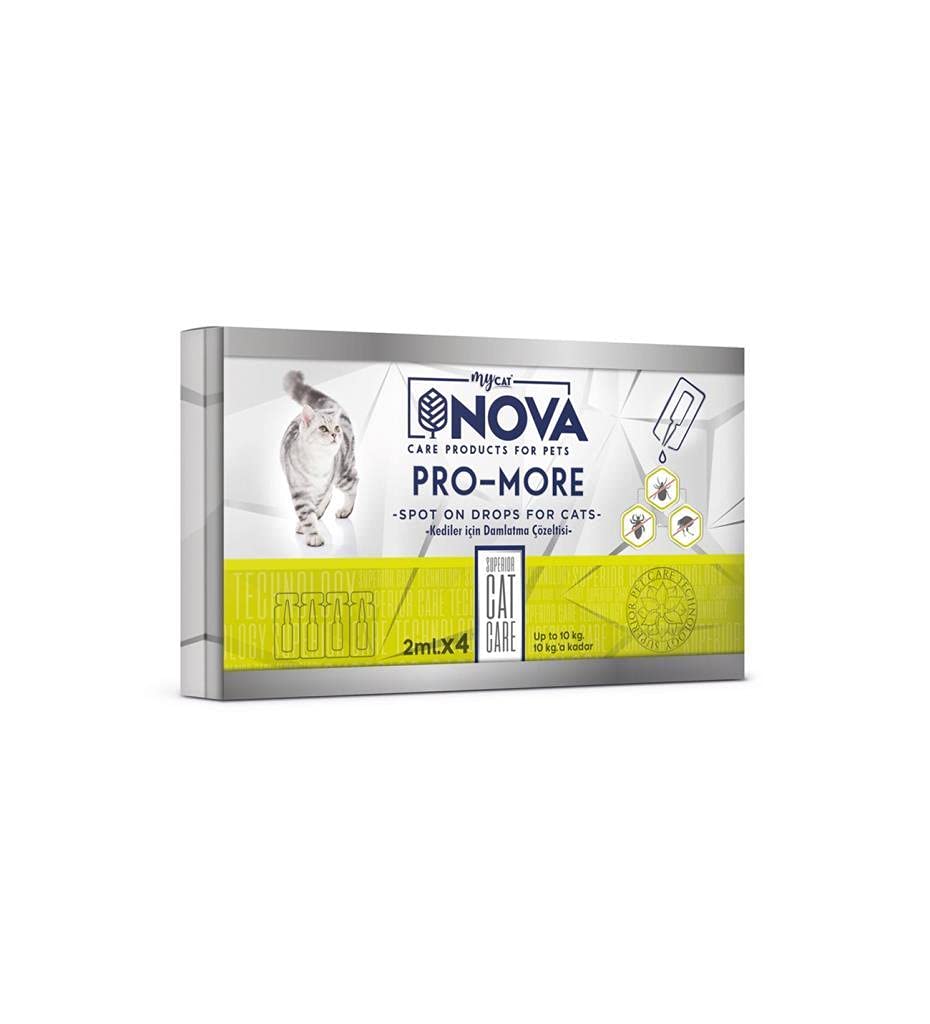 Mycat Nova Kedi Ense Damlası 2Ml 4Adet 10Kg Kediye Kadar