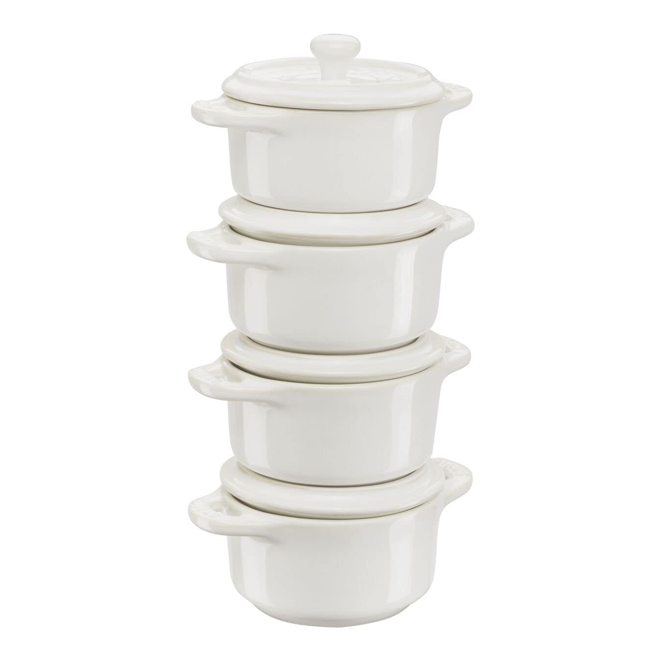 Staub, Mini Cocotte Set, 4'lü, Yuvarlak, Ceramic By Staub