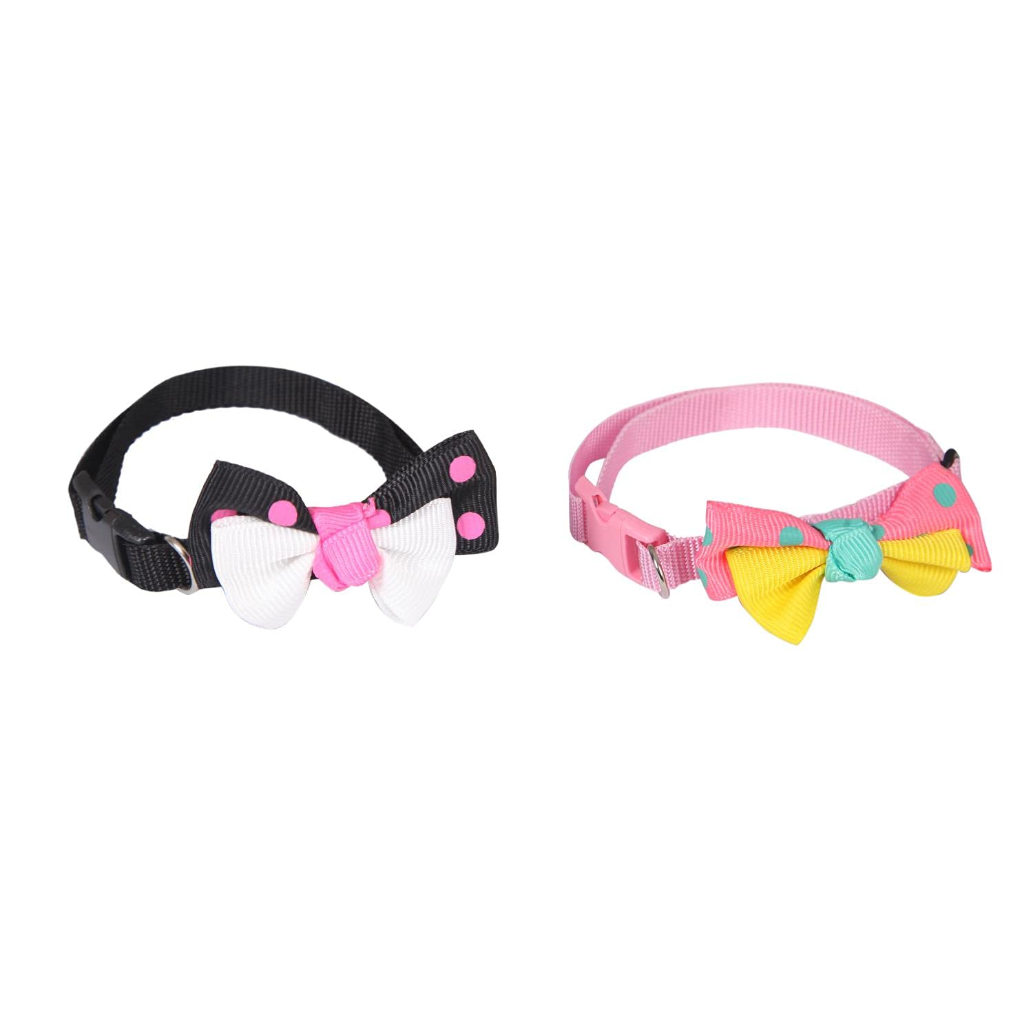 X-Perk Papyonlu Kedi Köpek Boyun Tasması Boyun Tasma Ayarlı 2 Adet