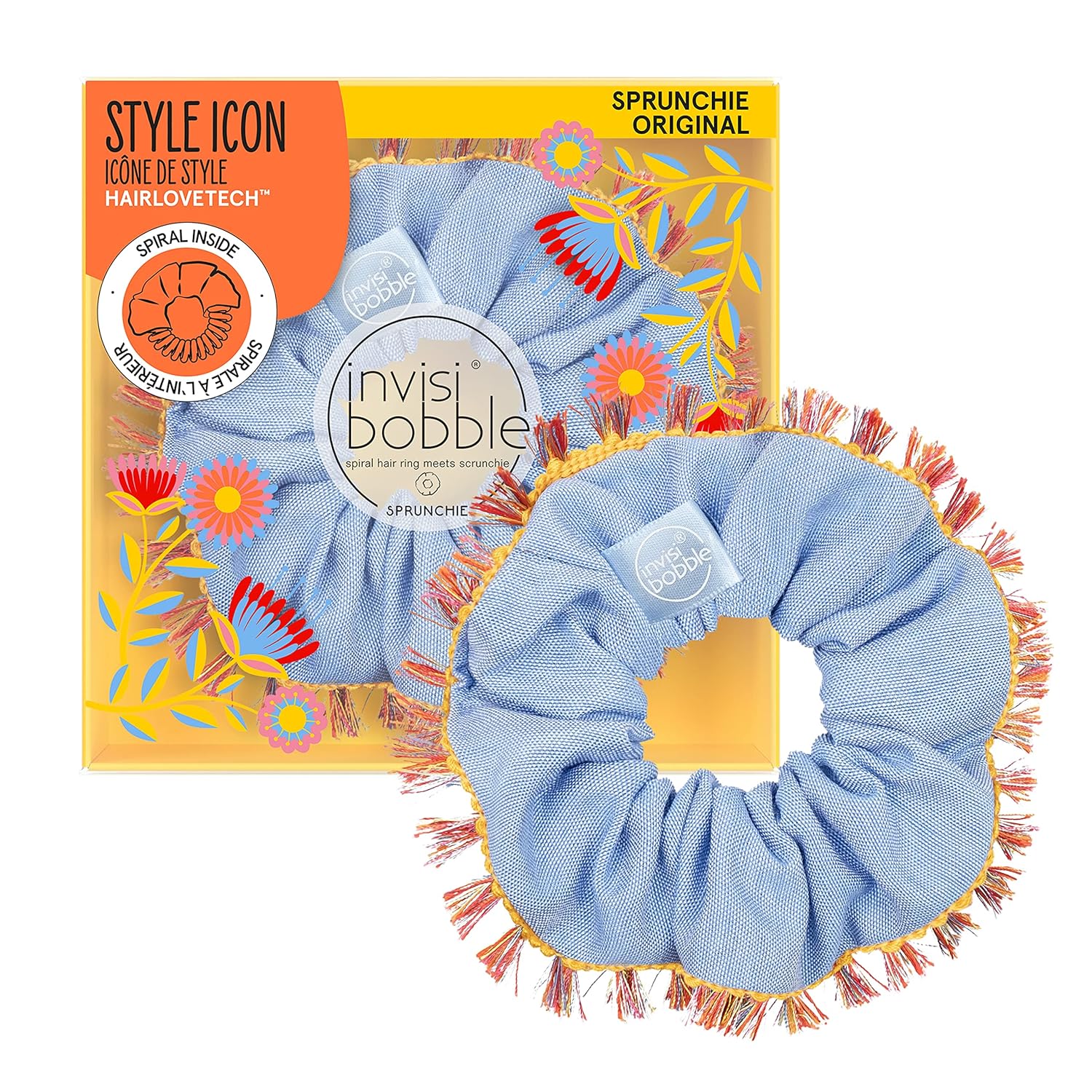 Invisibobble Sprunchie ''Hola Lola'' Limited Collection Flores & Bloom - Kumaş Kaplı Saç Tokası