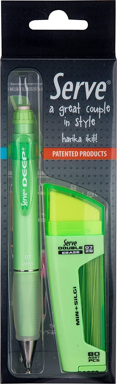 Serve Dble-Deep Mekanik Kurşun Kalem 07 Elma Ysl-2'li Bls