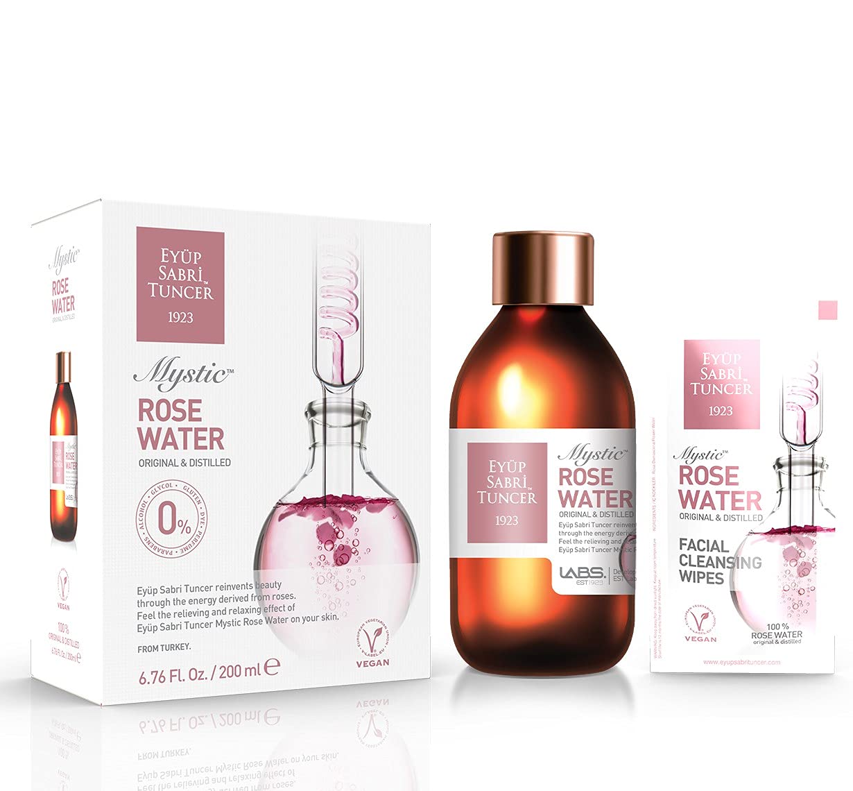 Eyüp Sabri Tuncer Mystıc Rose Water 200 Ml Glass Bottle 1 Paket (1 x 200 ml)
