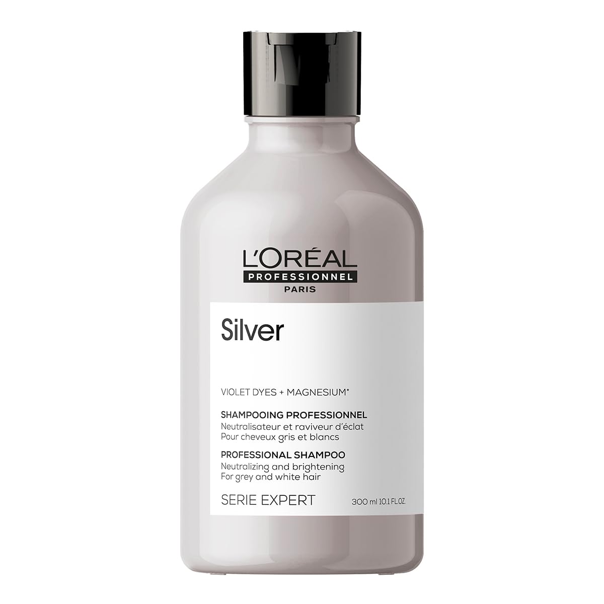 L'Oréal Professionnel Paris Serie Expert Silver Çok Açık Sarı, Gri Ve Beyaz Saçlar Için Renk Dengeleyici Mavi Şampuan 300ml