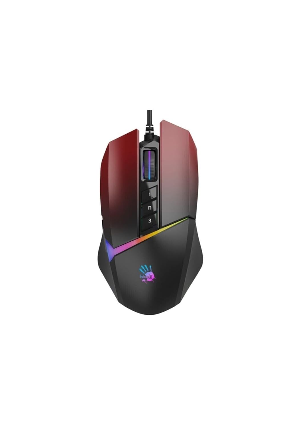 Bloody W60 Max 10.000 CPI 10 Tuş Optik RGB UC3&4 Aktif Kablolu Kırmızı Gaming (Oyuncu) Mouse