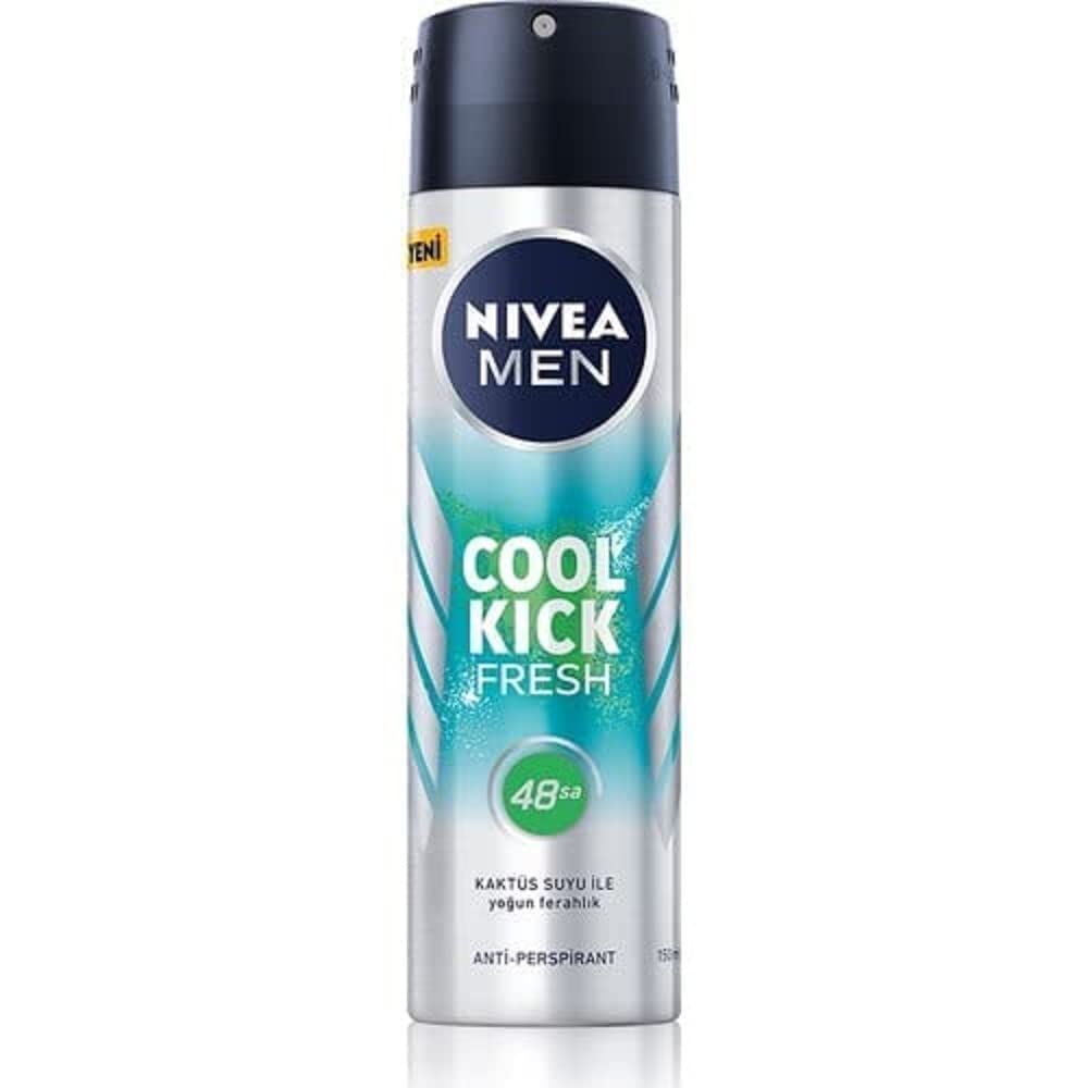 Nivea Men Cool Kick Fresh Sprey Deodorant 150 ml 1 Paket (1 x 150 ml)