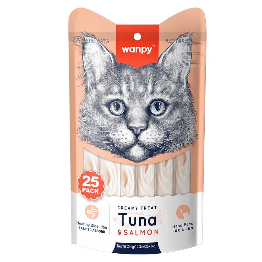 Wanpy Ton Balığı Ve Somonlu Sıvı Kedi Ödülü 25x14 Gr