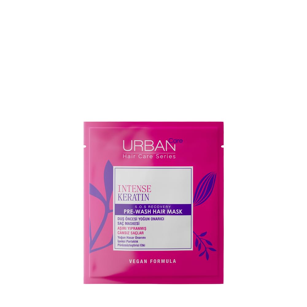 URBAN Care Intense Keratin Aşırı Yıpranmış Saçlara Özel Duş Öncesi Saç Bakım Maskesi 50 ml- Vegan