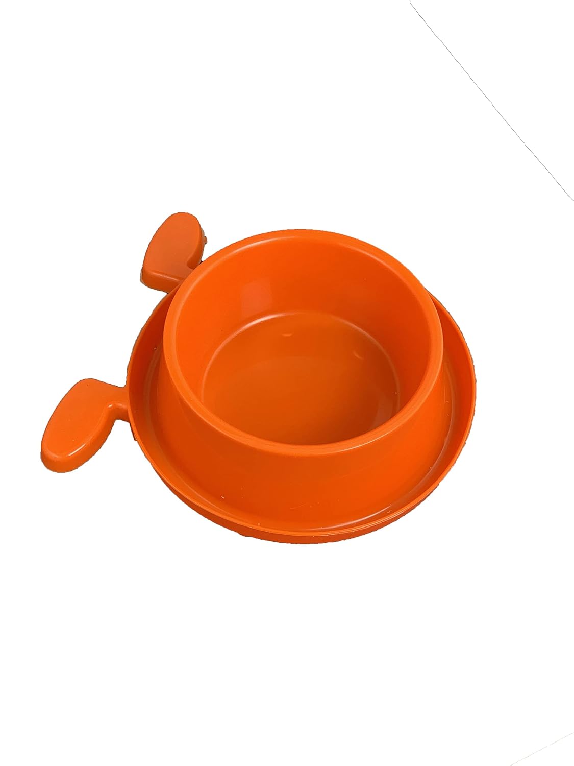 Miapet Plastik Köpek Kulaklı Mama ve Su Kabı 400 ML Turuncu