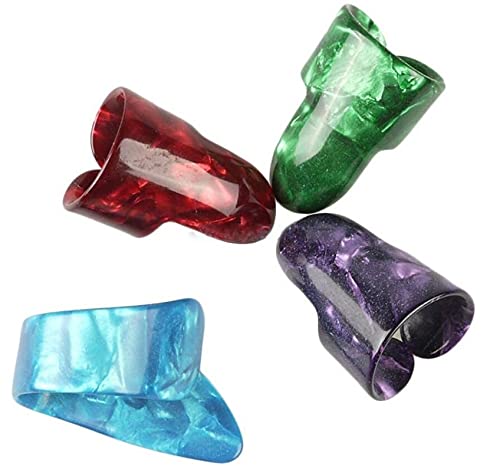 Raymond Joes FSET-MIX Parmak Penası Seti Karışık Renk (4 adet) profesyonel parmak gitar penası 1 baş parmak 3 parmak pena